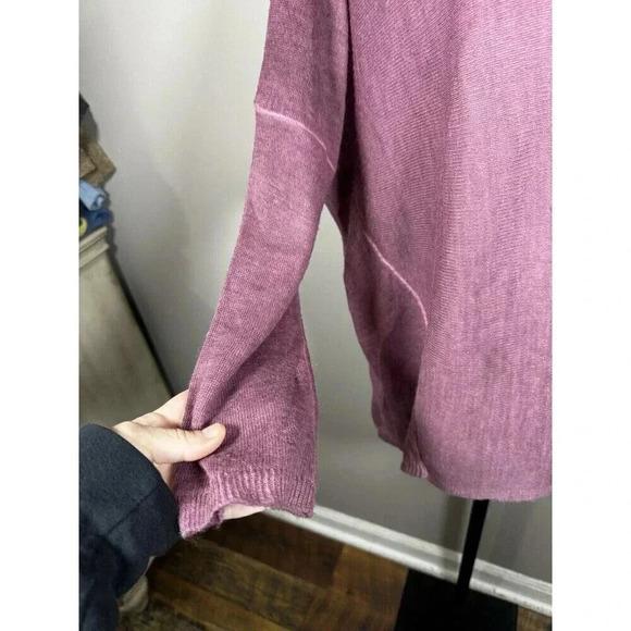 M Made In Italy Womens Small Blouse Layers Sheer Viscose Oversized NWOT - Picture 2 of 6